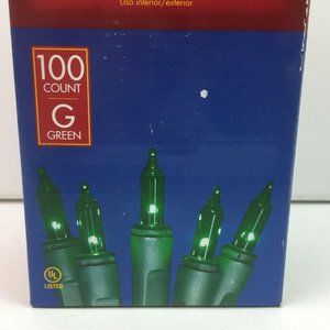 Holiday Living 100 Green Christmas Light Set Green Wire U04ZI24D